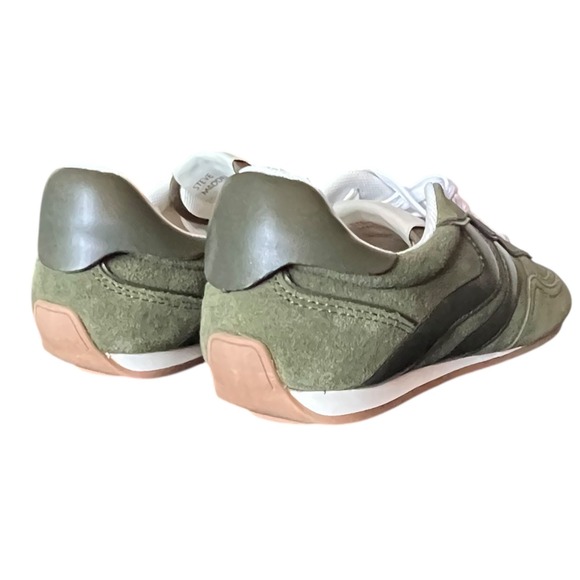 Steve Madden Abbi Womens Sneakers Olive Multi Green Suede Retro Jogger 8.5 NEW - Picture 6 of 16
